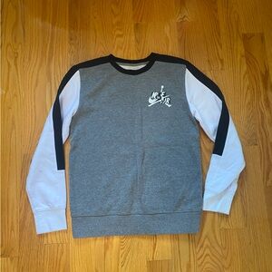 Gray Air Jordan Nike Air Crewneck Boys XL